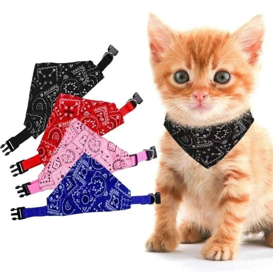 Cat Adjustable Necktie Bandana