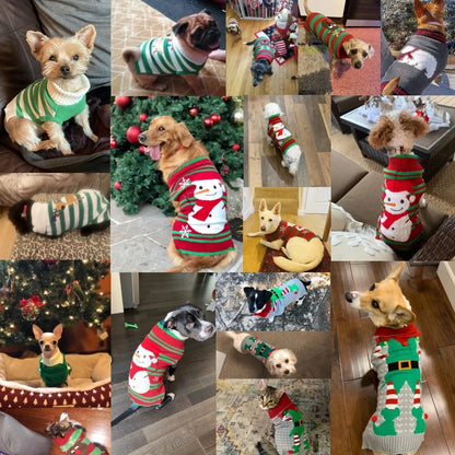 Dog Sweater Christmas Winter Clothes Xmas Outfit