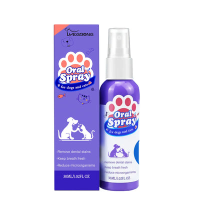 Pet Teeth Cleaning Spray Oral Care Remove Tooth Stains