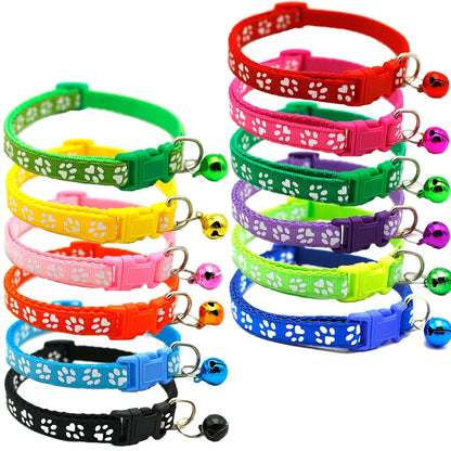 Pet Collar With Bell  Colorful