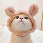 Funny Cat Cap Bear Plush Head Cover