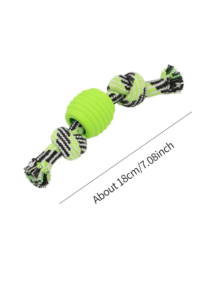 Pet dog Toy Cotton Rope Double Knot Ball Bite