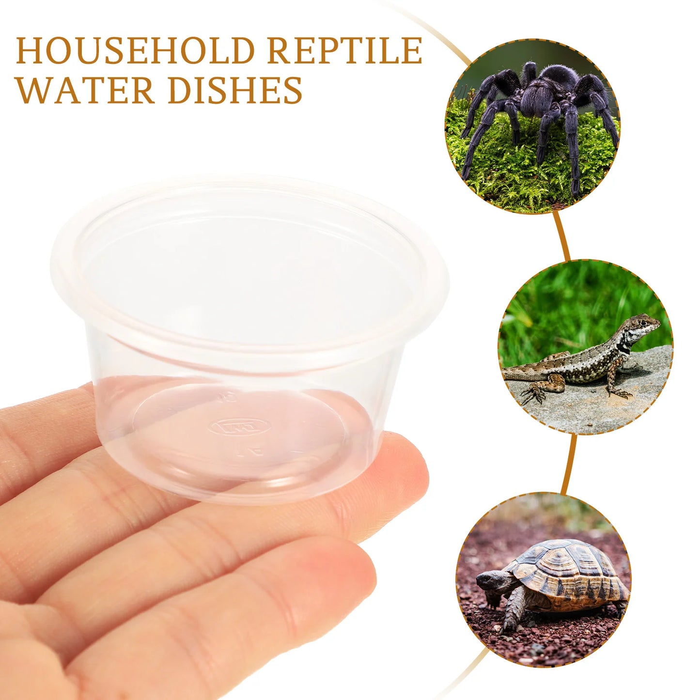 20 Pcs Food Cups Mealworm Feeder