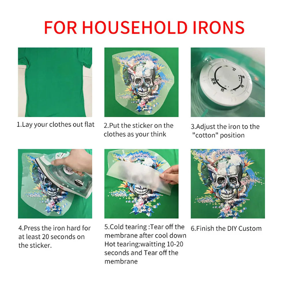 Animal Iron On Heat Transfer Sticker For Clothes