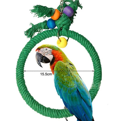 Parrot Chew Toy Cotton Rope Birds Toy Collection