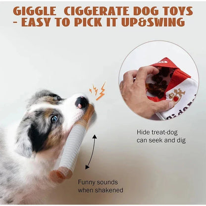 Cigarette Interactive Dog Toys Funny Plush