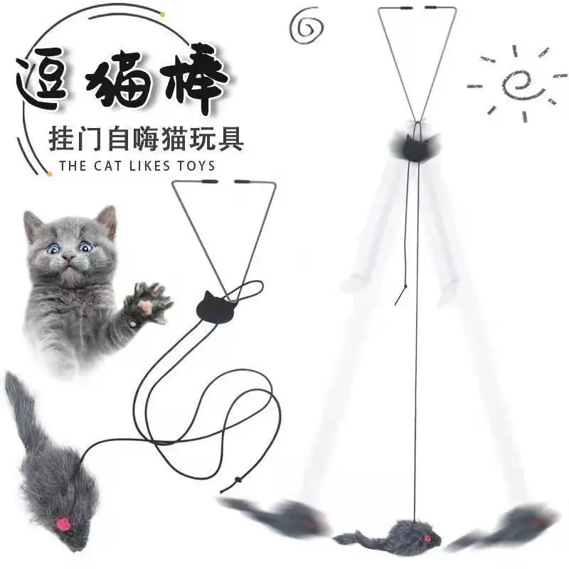 Pet Cat Toys Stick Feather Rod Mouse Toy Collection