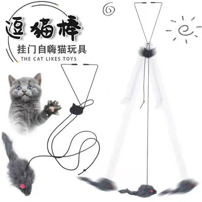 Pet Cat Toys Stick Feather Rod Mouse Toy Collection