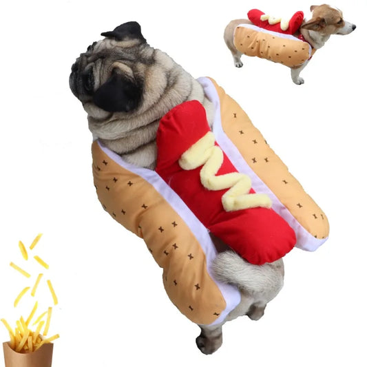 Halloween Dog Costumes Puppy Hotdog