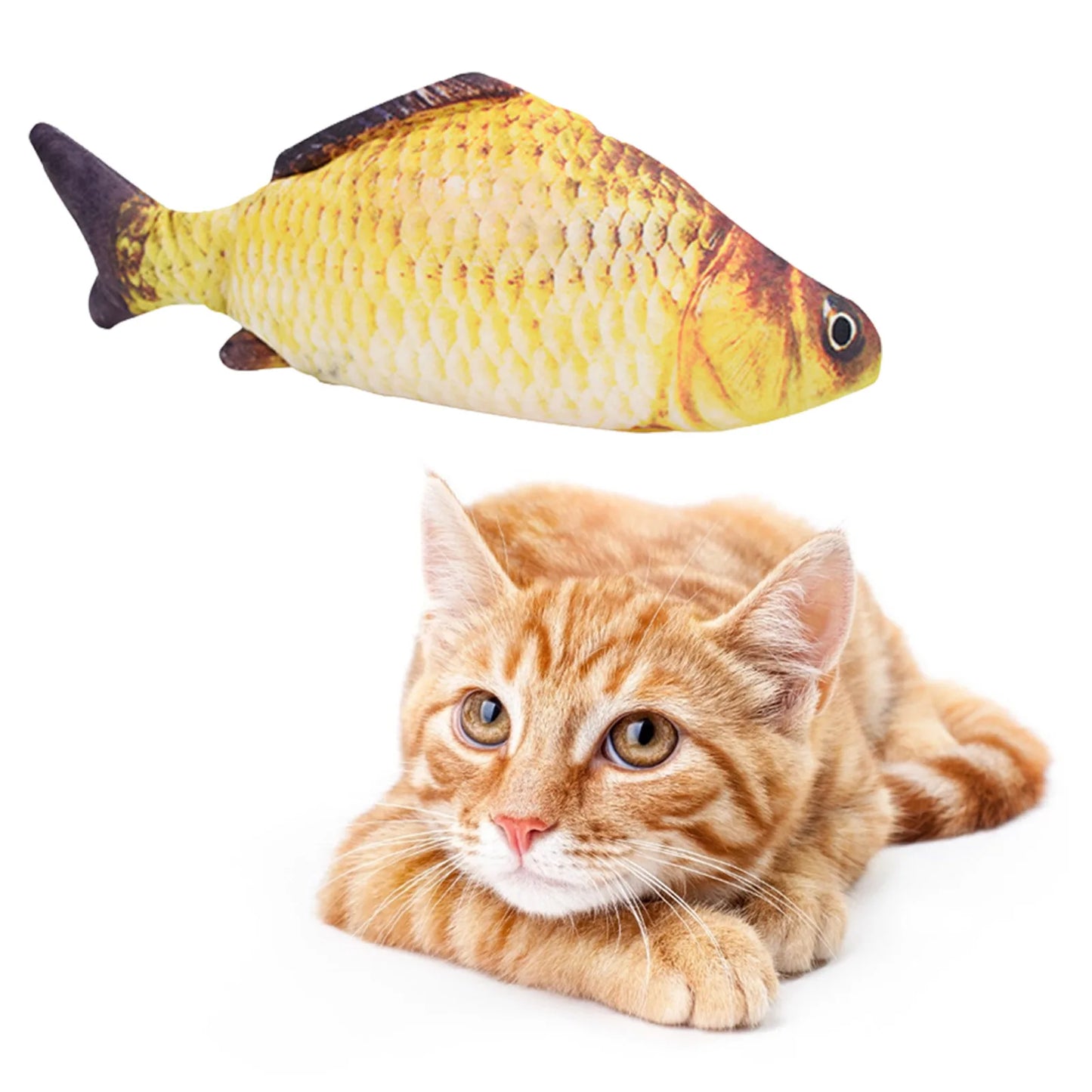 Cat Toys Fish USB Charger Fish Interactive