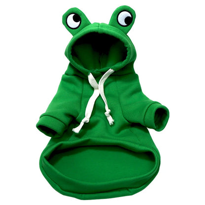 Adorable Green Frog Dog Sweater