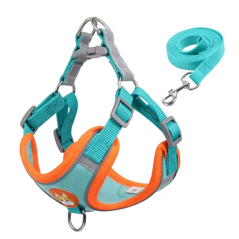 Dogs Adjustable Harness Leash Set