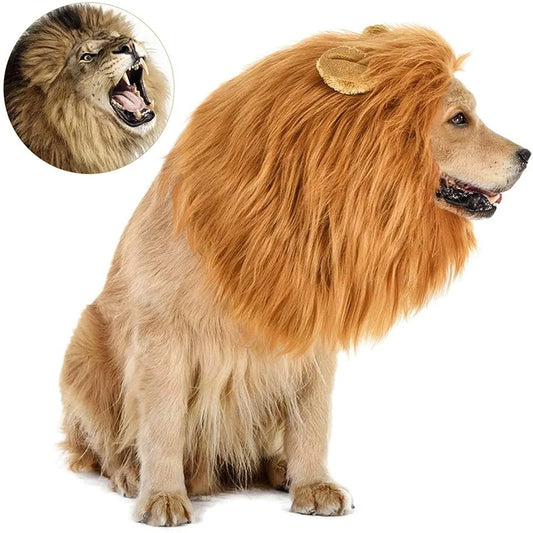 Funny Pet Hat Lion Mane for Dogs