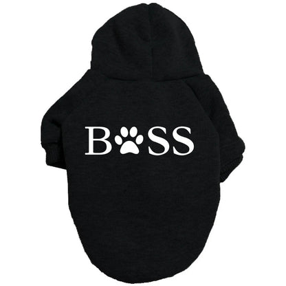 Dog Clothes Sweater Hoodie Boss