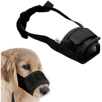 Pet Dog Adjustable Mesh Mouth Muzzle