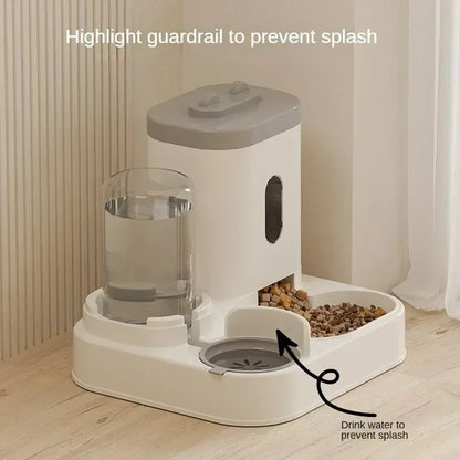 Automatic Feeder Cat Dog Food Bowl With Water