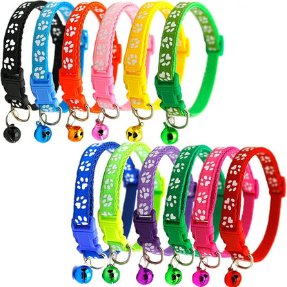 Pet Collar With Bell  Colorful