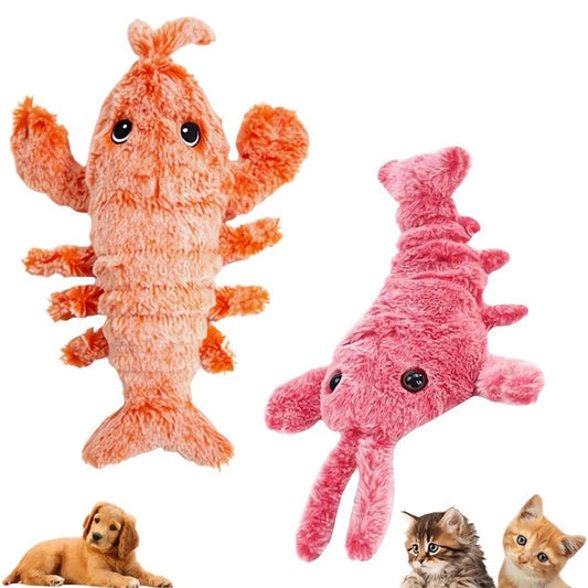 Floppy Lobster Dog Toys Plush Jumping Lobster Interactive Toy