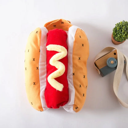 Halloween Dog Costumes Puppy Hotdog