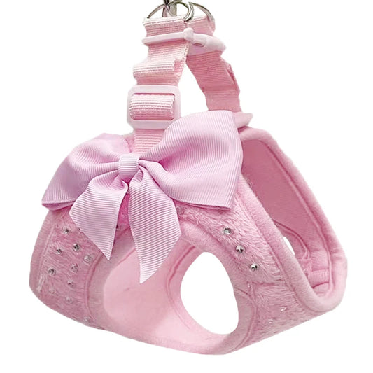 Small Diamond Decoration Breathable Dog Harness