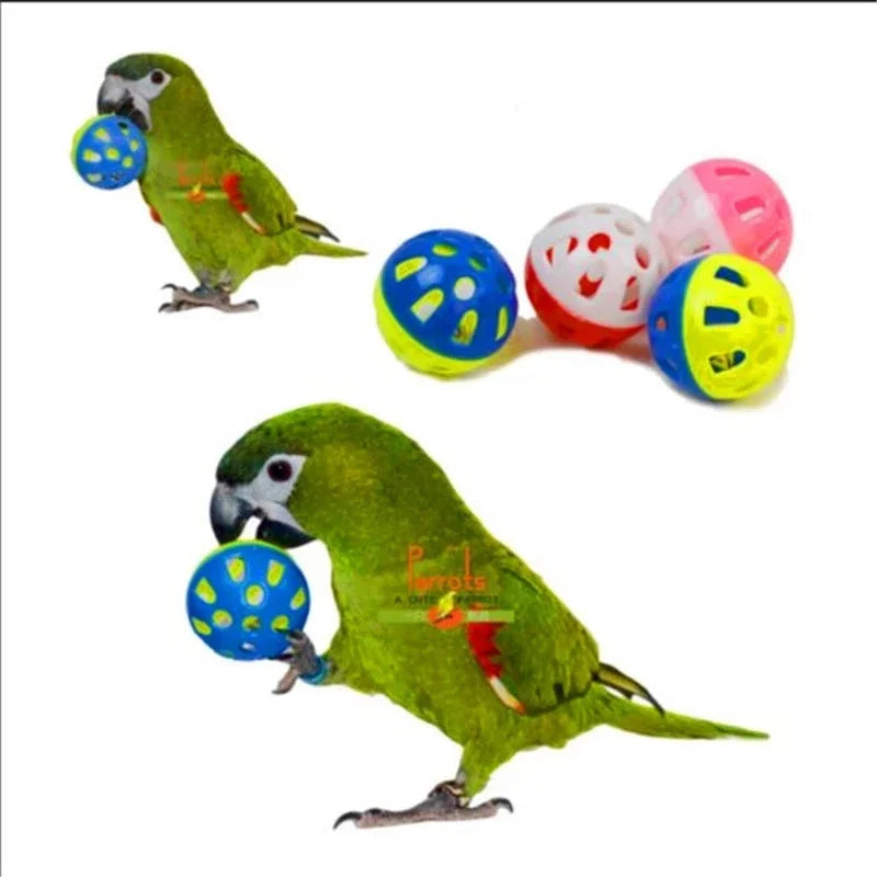 Pet Parrot Toy Bird Hollow Bell Ball