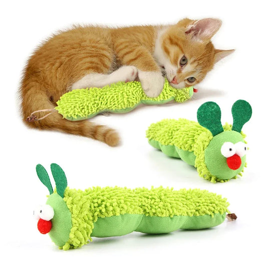 Cat Chew Toys Caterpillar Catnip