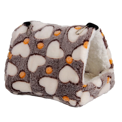 1PCS Coral Fleece Dot Printing Small Foam Pet House