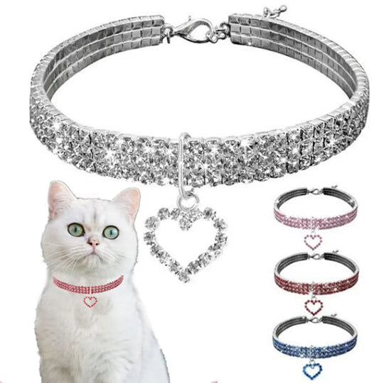 Cat Collar Rhinestone Pet Collars