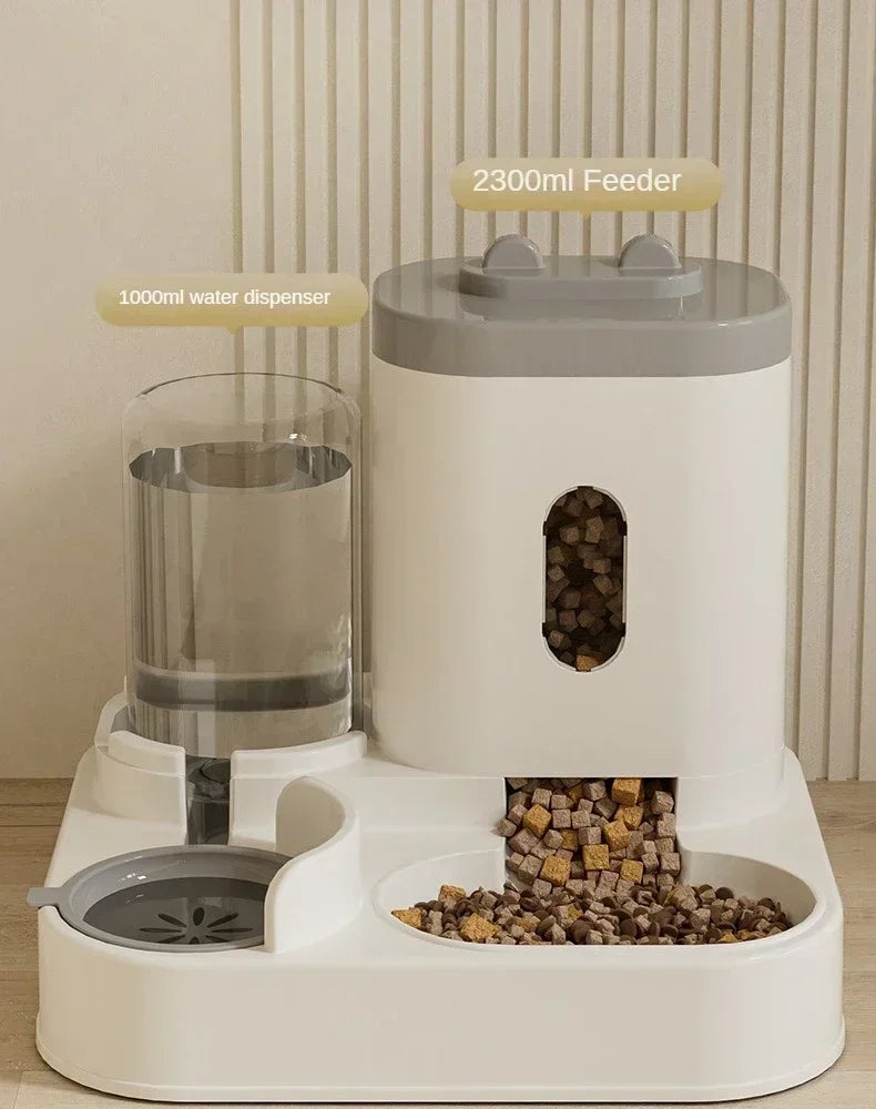 Automatic Feeder Cat Dog Food Bowl With Water