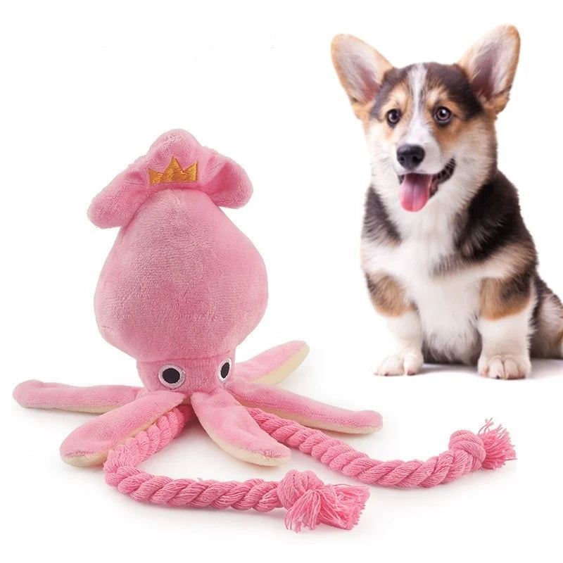 Supet Pet Octopus Plush Rope Toy