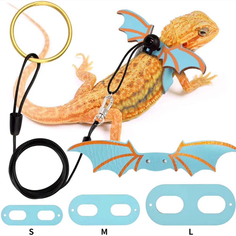 3 Pcs Adjustable Bearded Dragon Leash