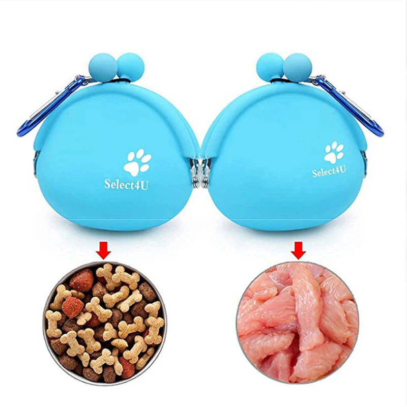 Silicone Pet Dog Train Food Snacks Pockets Bag