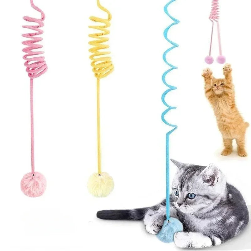 Pet Toy Interactive Cat Toys Funny Cat Stick Spring