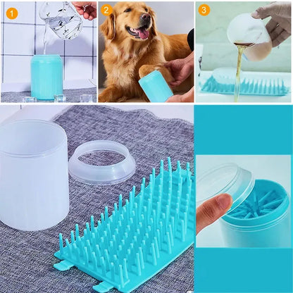 Paw Plunger Pet Paw Cleaner Soft Silicone