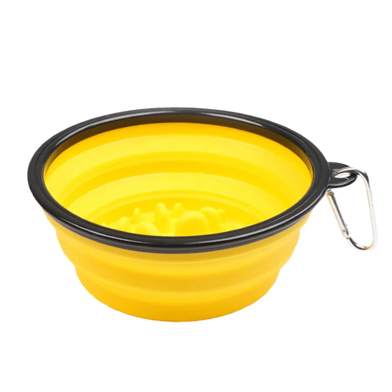 1L Travel Small Big Dog Slow Food Bowl for Dogs