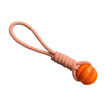 Pet Dog Toys Balls Interactive Treat Rope Rubber