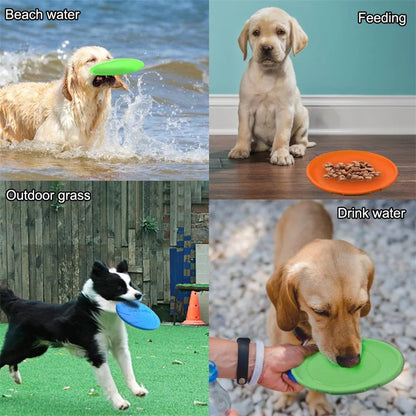 Fashion Pet Dog Silicone Game Frisbee Dog Toy