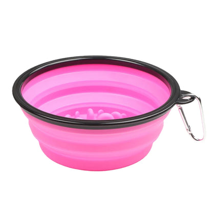 1L Travel Small Big Dog Slow Food Bowl for Dogs