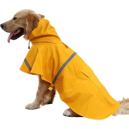 Fashionable Pet Hooded Raincoat, Dog Raincoat