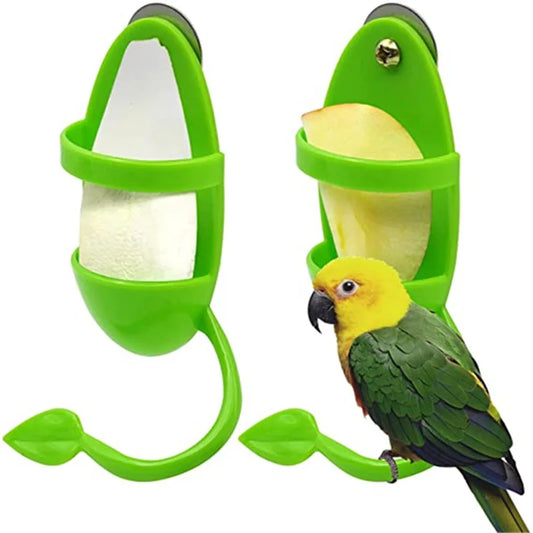 Pet Parrot Feeder Hanging Cage Fruit Vegetable Container