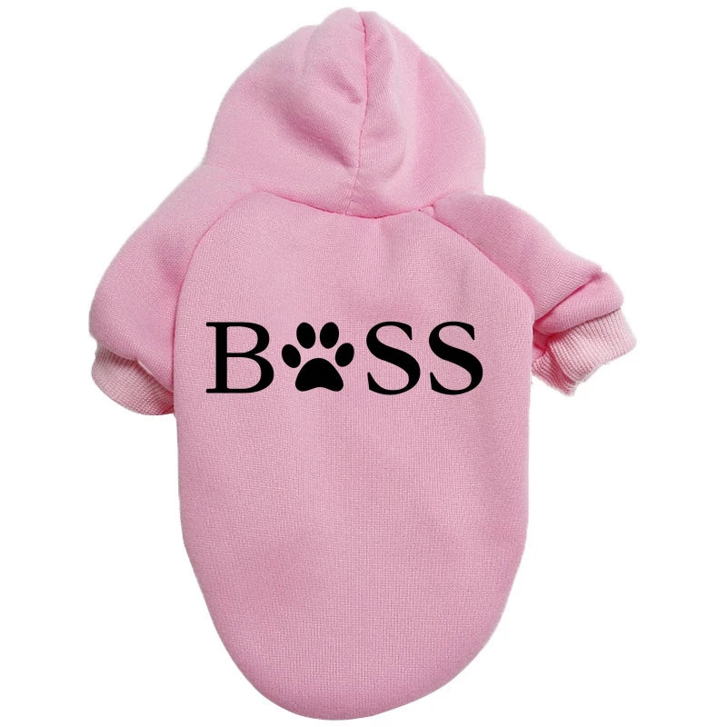 Dog Clothes Sweater Hoodie Boss