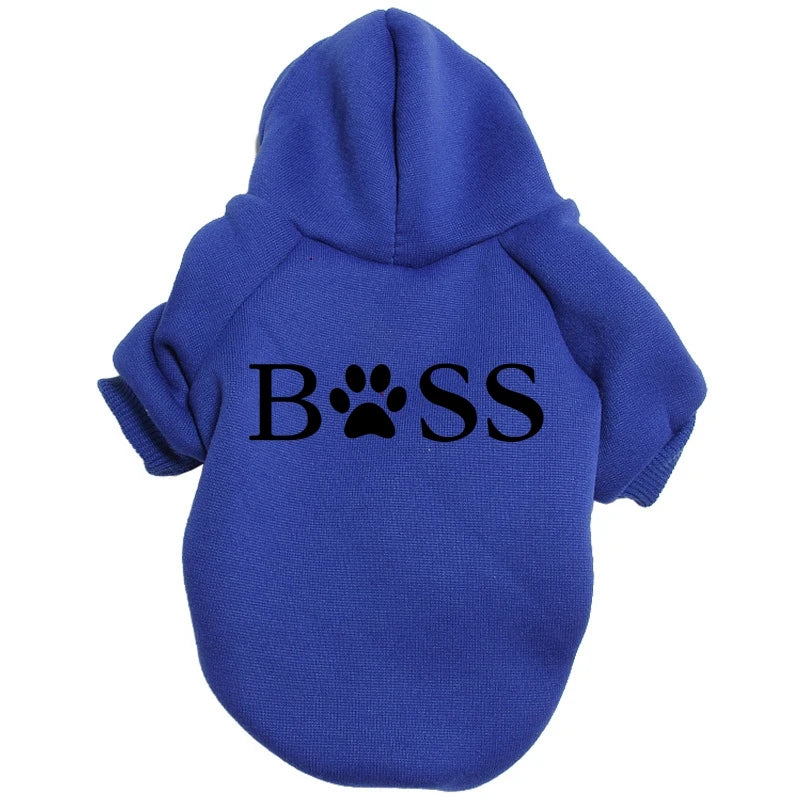 Dog Clothes Sweater Hoodie Boss