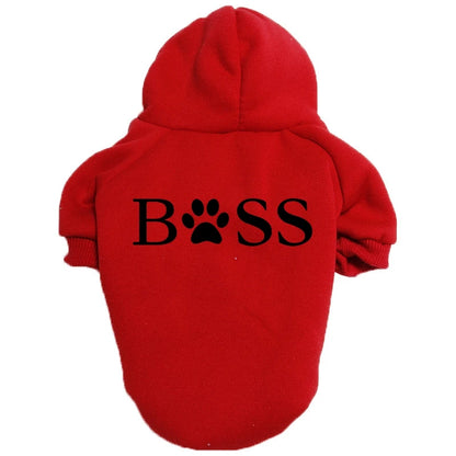 Dog Clothes Sweater Hoodie Boss