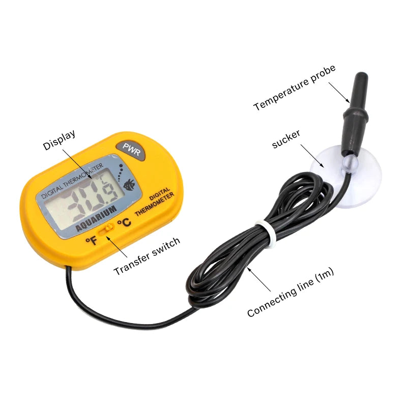 Fish Tank LCD Digital Aquarium Thermometer