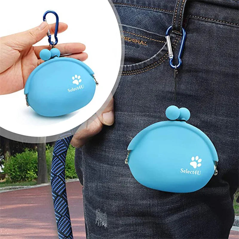 Silicone Pet Dog Train Food Snacks Pockets Bag