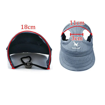 Gorra de béisbol para mascotas ajustable para exteriores para gatos y perros