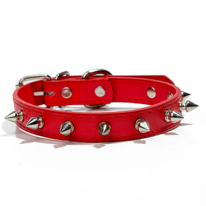 Harp Spiked Studded Leather Dog Collars