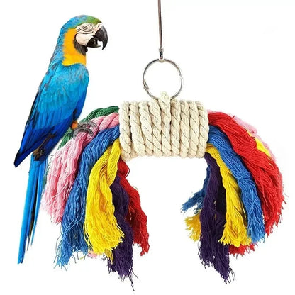 Parrot Chew Toy Cotton Rope Birds Toy Collection