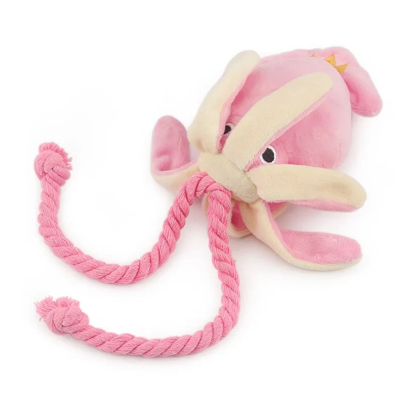 Supet Pet Octopus Plush Rope Toy