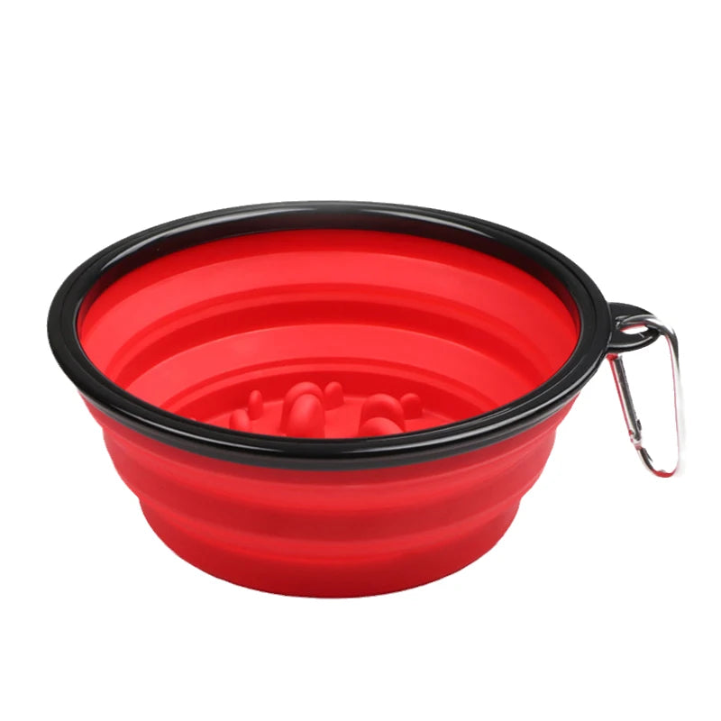 1L Travel Small Big Dog Slow Food Bowl for Dogs